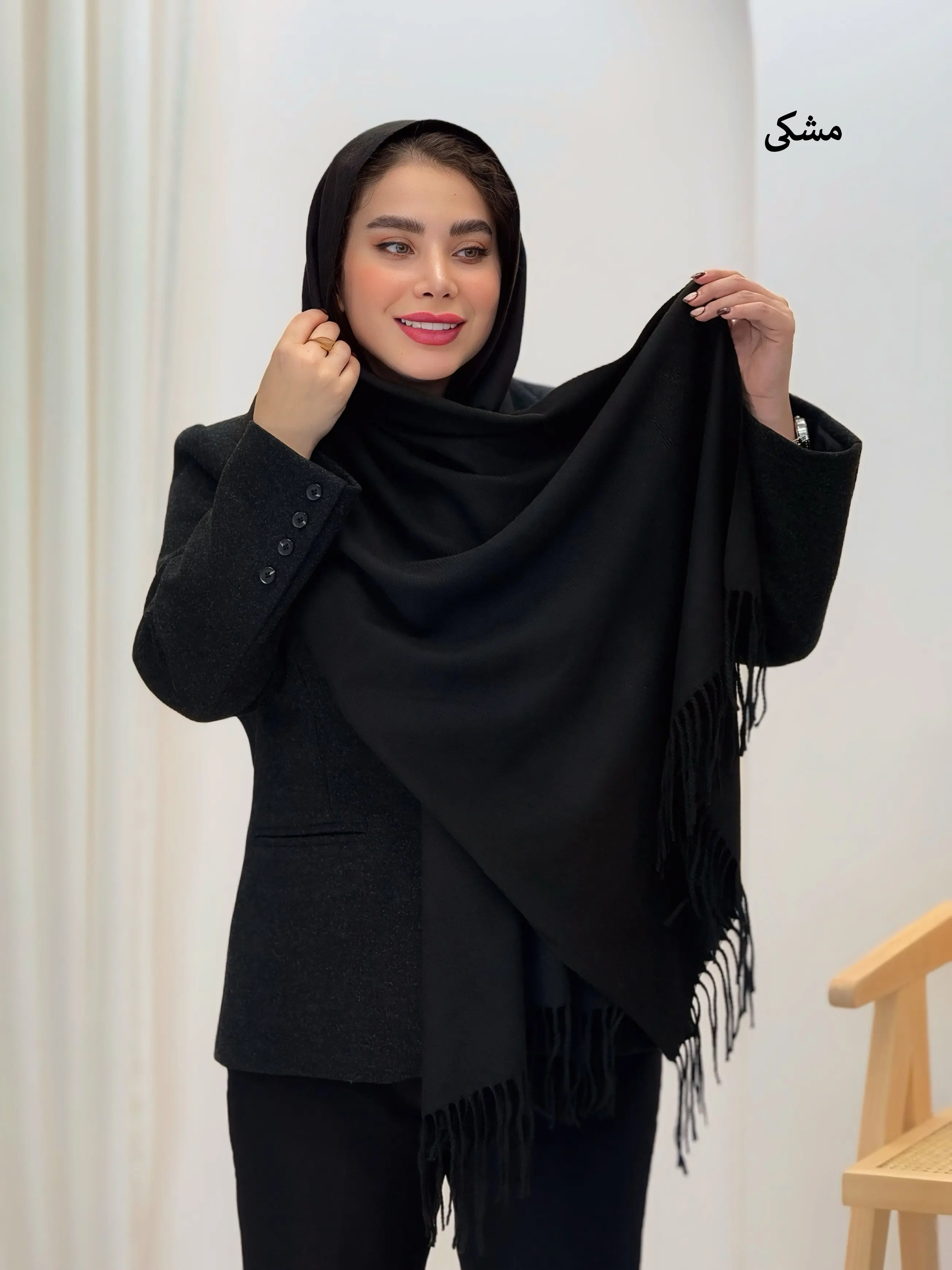 3668-شال موهر دونه برفی